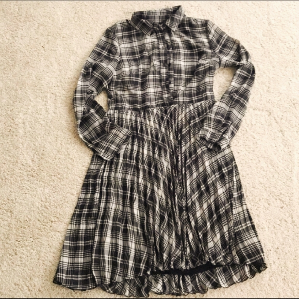 Banana Republic Plaid Dress Sz.6 - Picture 3 of 9